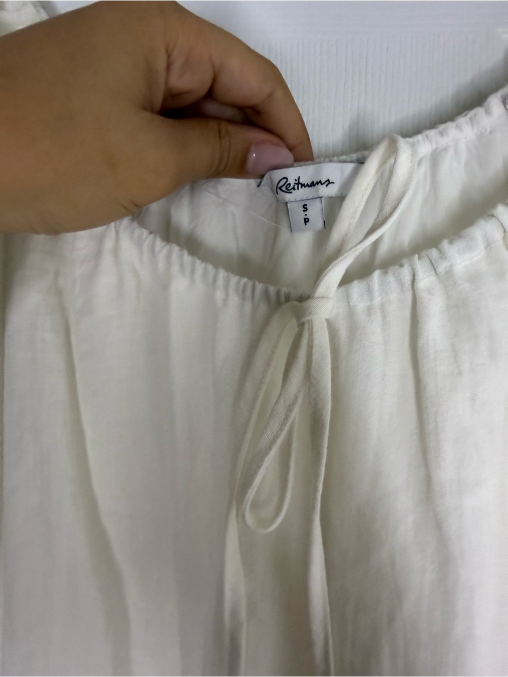 Reitmans Cream Ruffled Off-Shoulder Mini Dress - Picture 5 of 6